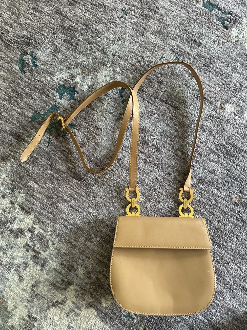 Salvatore Ferragamo Mini Tan Leather Bag